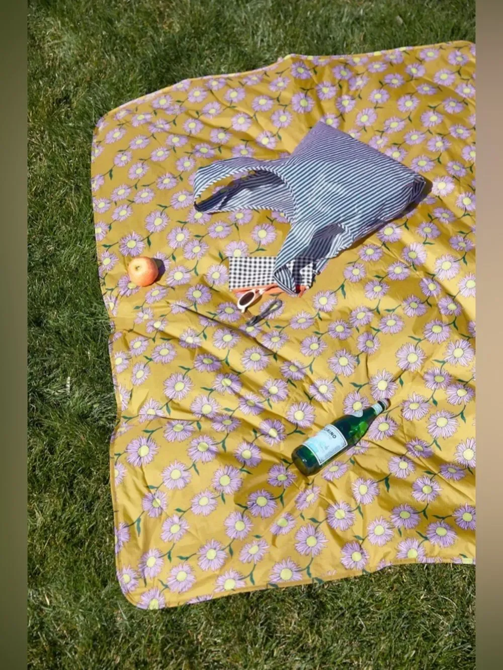 BAGGU Puffy Printed Picnic Blanket Urban Outfitters NEW